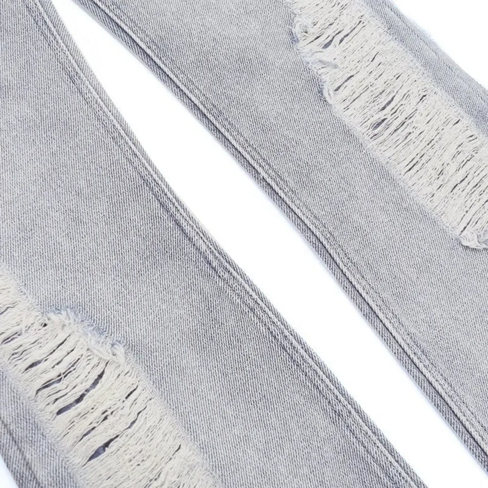 PM | Street Side Ripped Straight Jeans