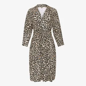 Posh Peanut Lana Leopard Tan - Mommy Robe