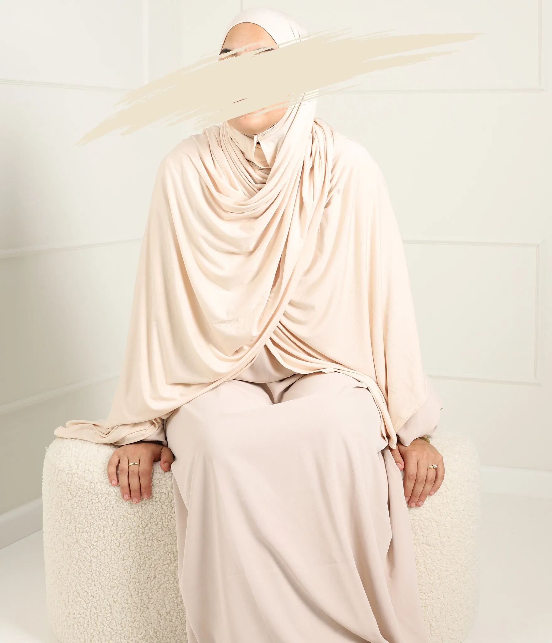 Premium Cotton Scarf 100*200 met Comfort Bonnet