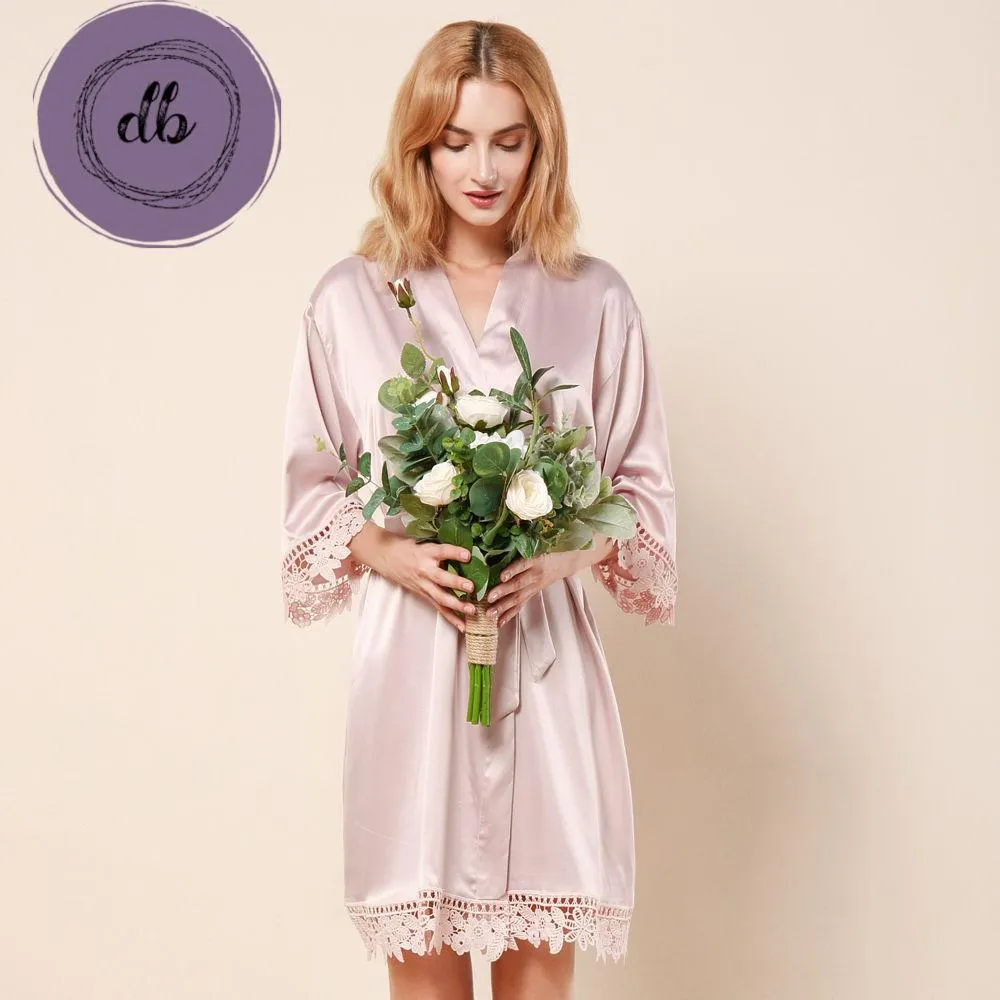 Premium Rose Lace Satin 3031 Nude