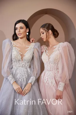 Puff sleeve maxi dress Non traditional bride dresses