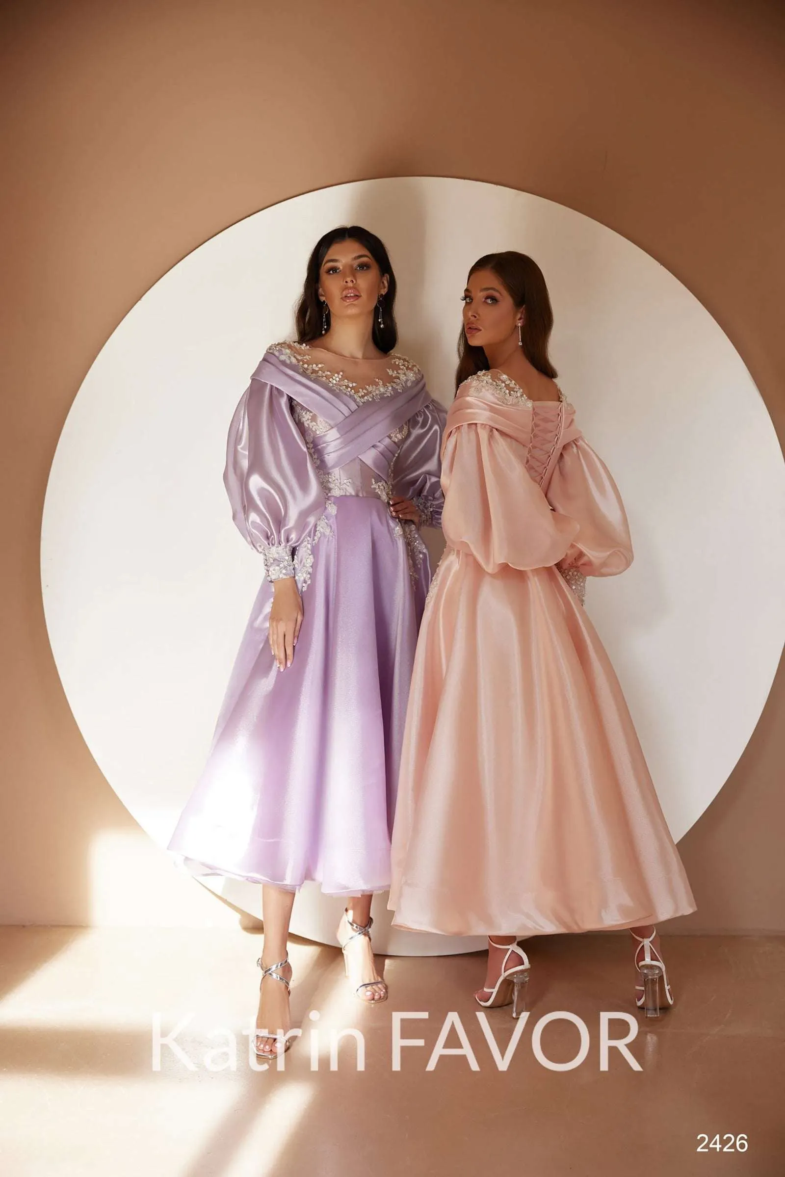 Puff sleeve midi dress Mother of the bride outfits