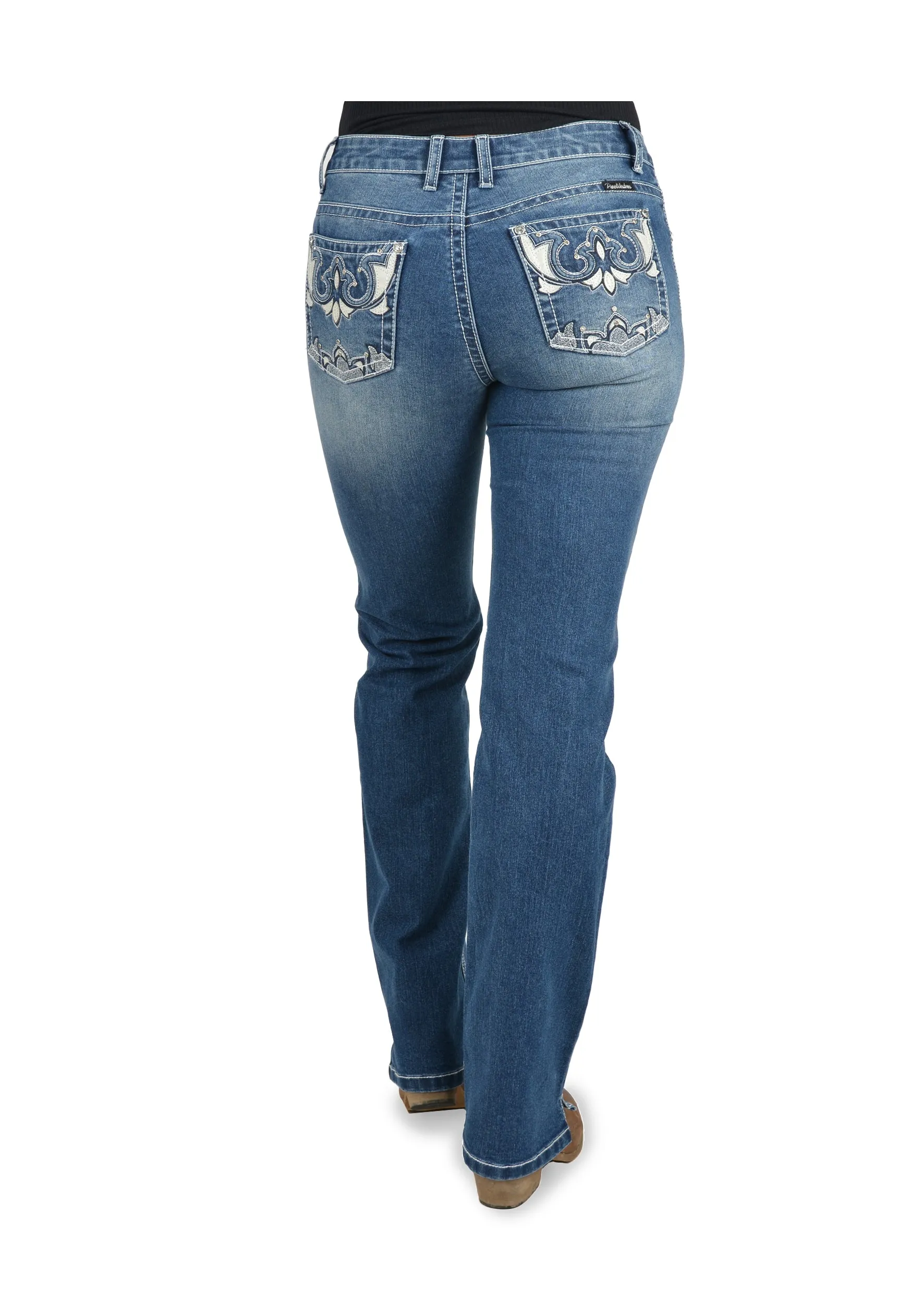 Pure Western Maryanne Straight Leg Ladies Jean Morning Sky
