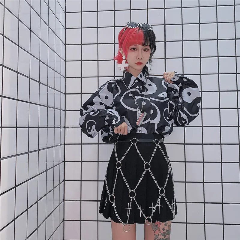 "METAL PUNK CROSS" CHAIN BELT D070403