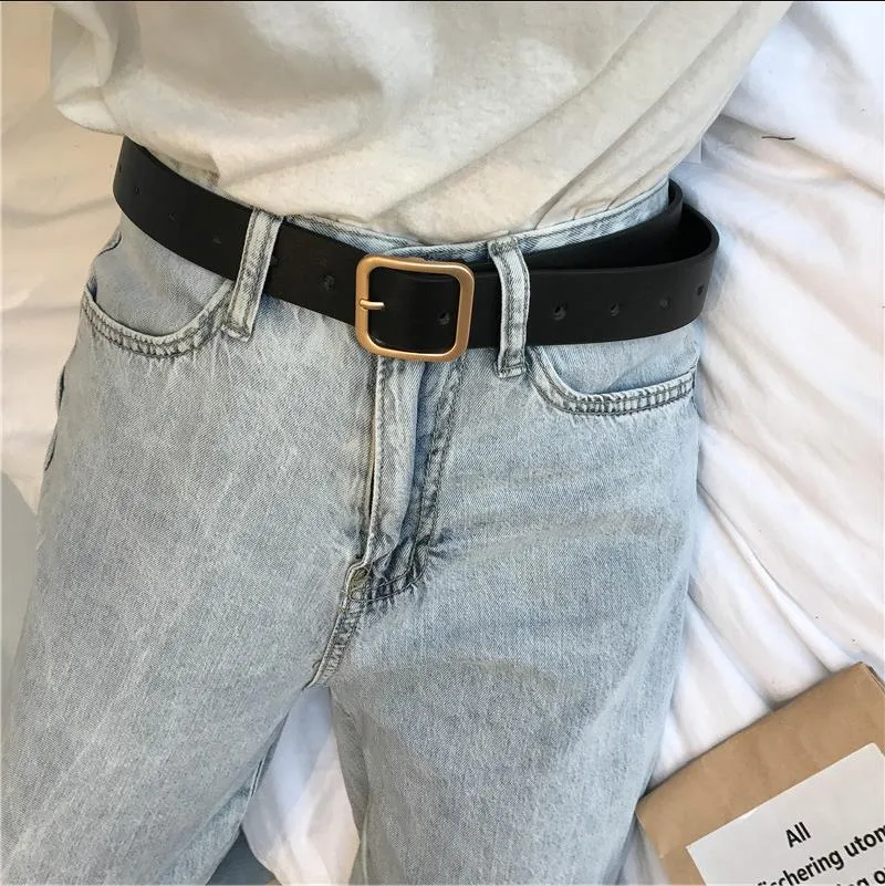 "UNISEX SQUARE BUCKLE" BELT K122819