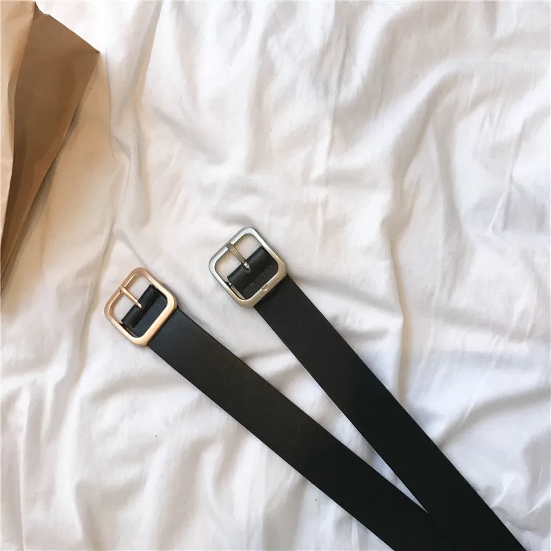 "UNISEX SQUARE BUCKLE" BELT K122819