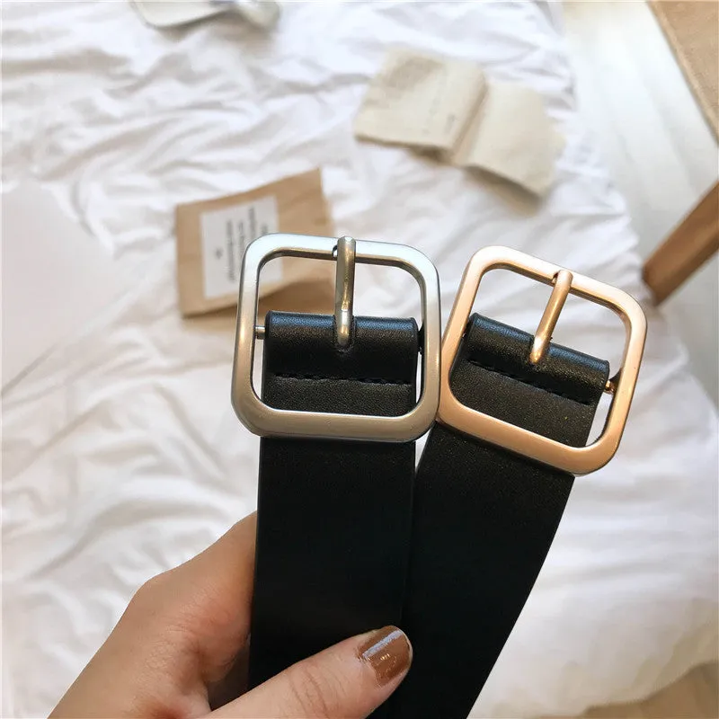 "UNISEX SQUARE BUCKLE" BELT K122819