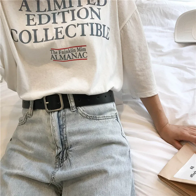"UNISEX SQUARE BUCKLE" BELT K122819