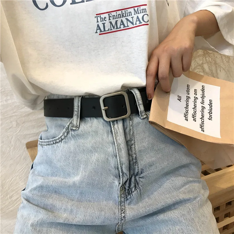 "UNISEX SQUARE BUCKLE" BELT K122819