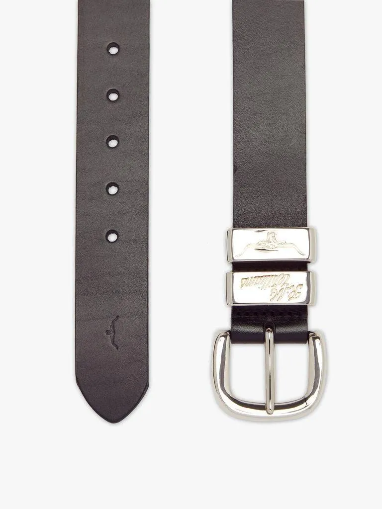 R M Williams 1 1/2" 3 piece Jerrawa Belt Black