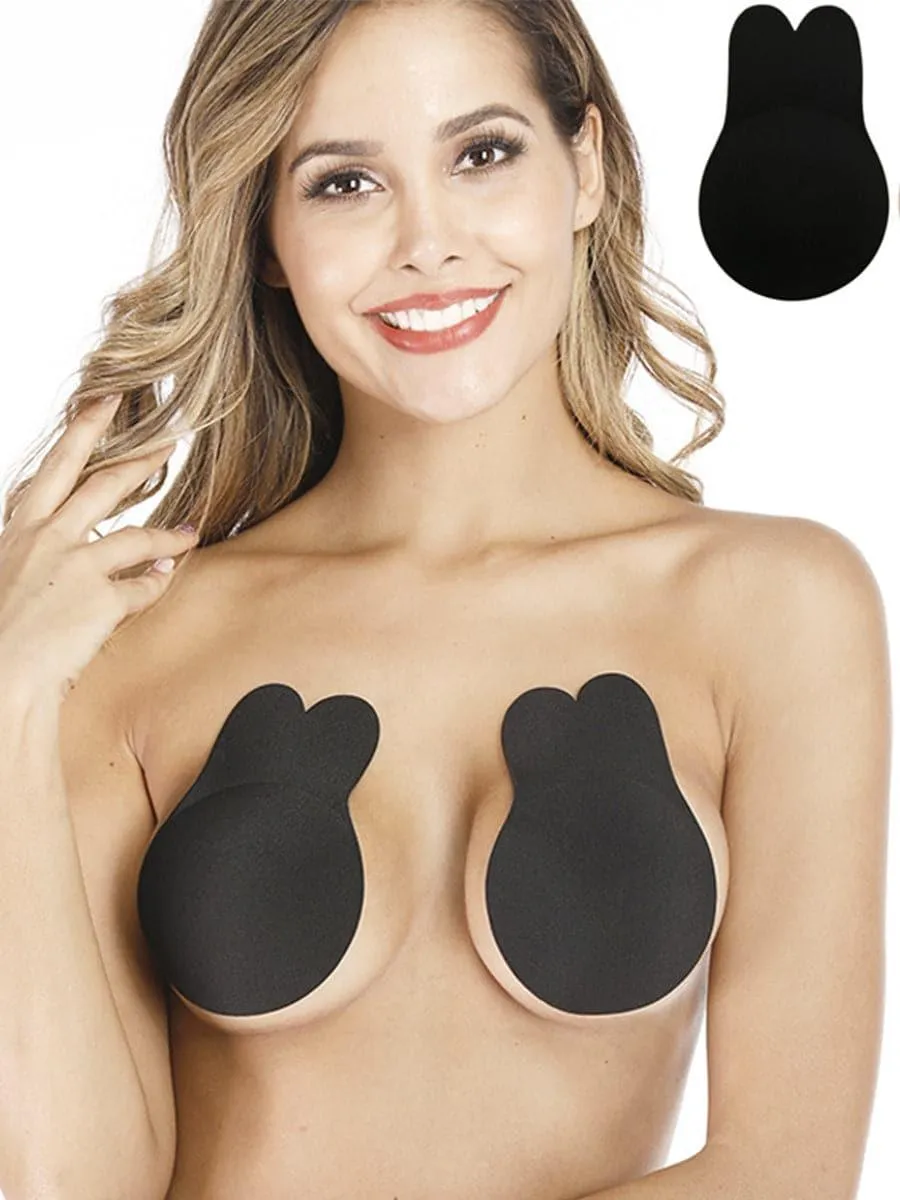 Rabbit Ears Lift Breast Bridal Backless Bra Nipple Covers MNY10010