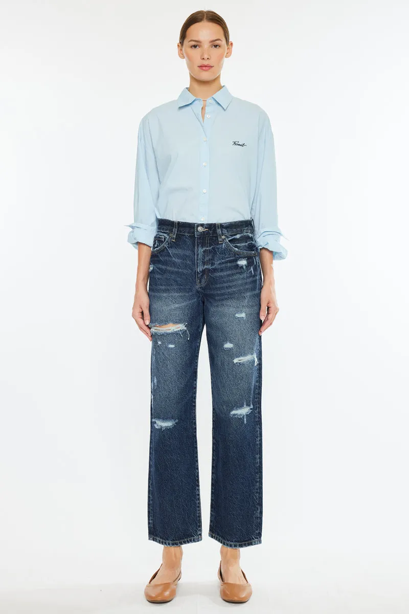 Raelynn High Rise Straight Leg Jeans