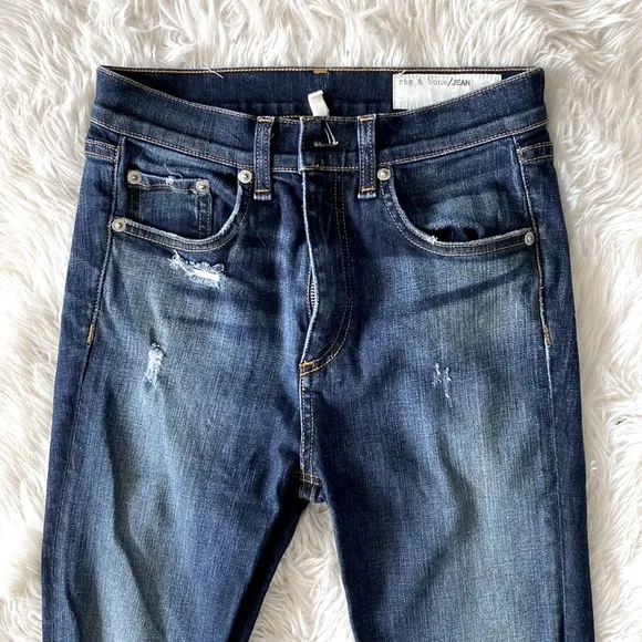 rag &amp; bone Justine High-Rise Skinny Jeans, Mateos