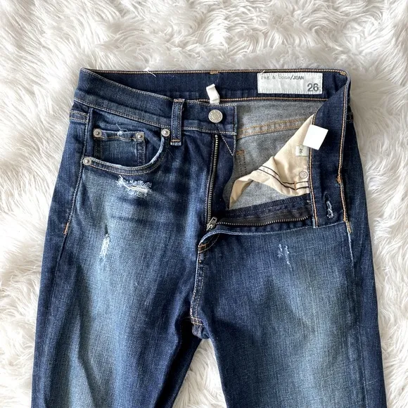 rag &amp; bone Justine High-Rise Skinny Jeans, Mateos