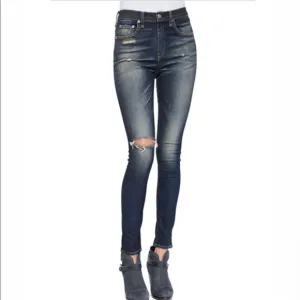 rag &amp; bone Justine High-Rise Skinny Jeans, Mateos