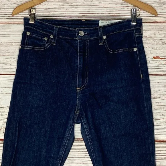 Rag &amp; Bone Nina High Rise Skinny Ankle Jeans Sz 27
