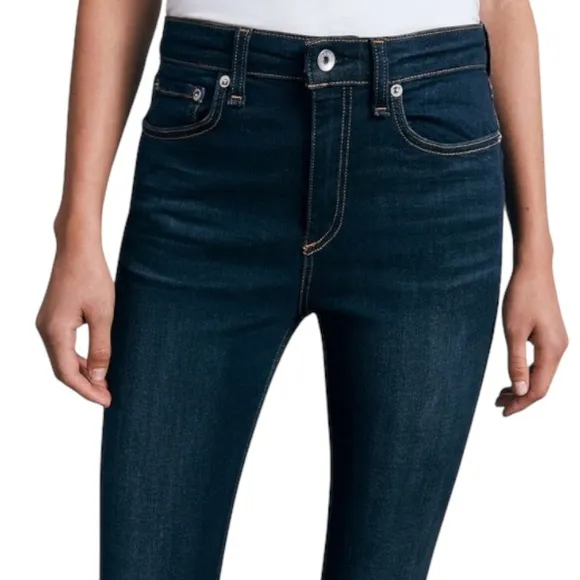 Rag &amp; Bone Nina High Rise Skinny Ankle Jeans Sz 27