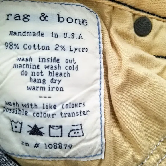 Rag &amp; Bone Nina Skinny Jeans Handmade in New York
