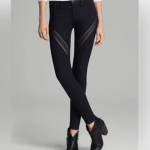Rag &amp; Bone Ribbon Trim mid rise Skinny Jeans in midnight blue size 27