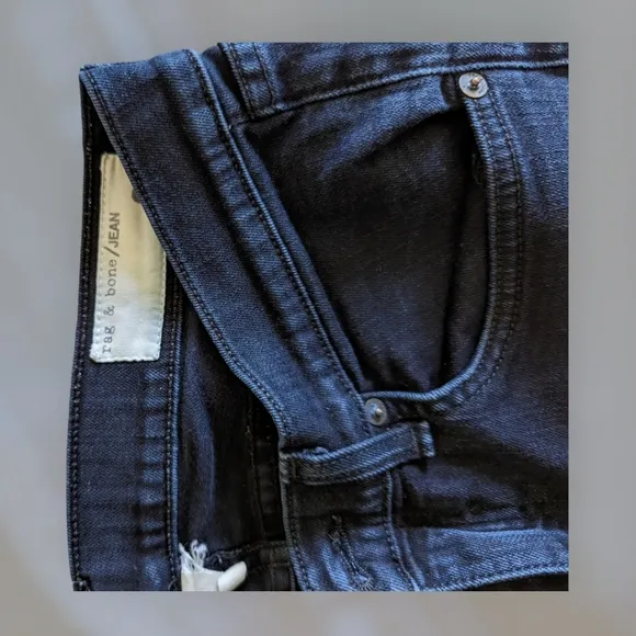 Rag &amp; Bone Skinny Mid Rise Jeans