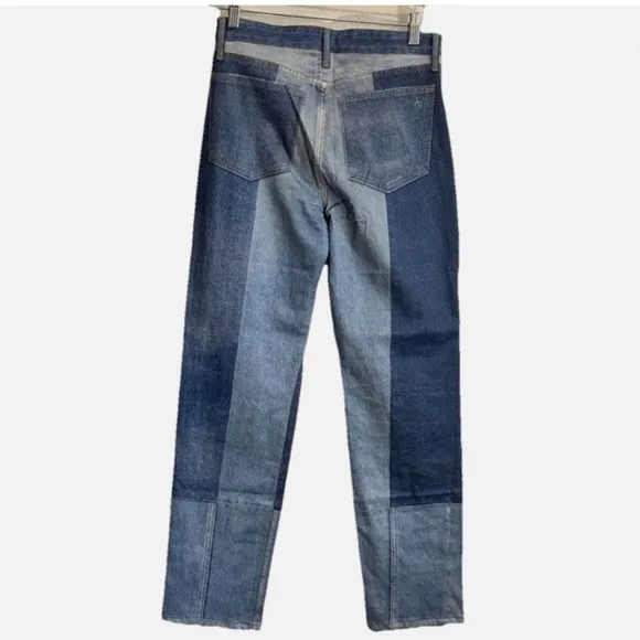 rag &amp; bone Woman Two Tone Crop Jeans Size: 25