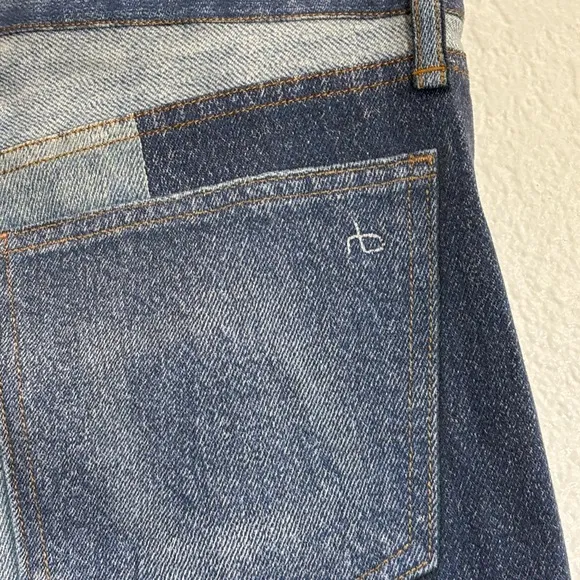 rag &amp; bone Woman Two Tone Crop Jeans Size: 25