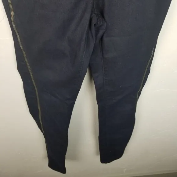 Rag &amp; Bone Women's 24 Black Skinny Jeans Full Zip