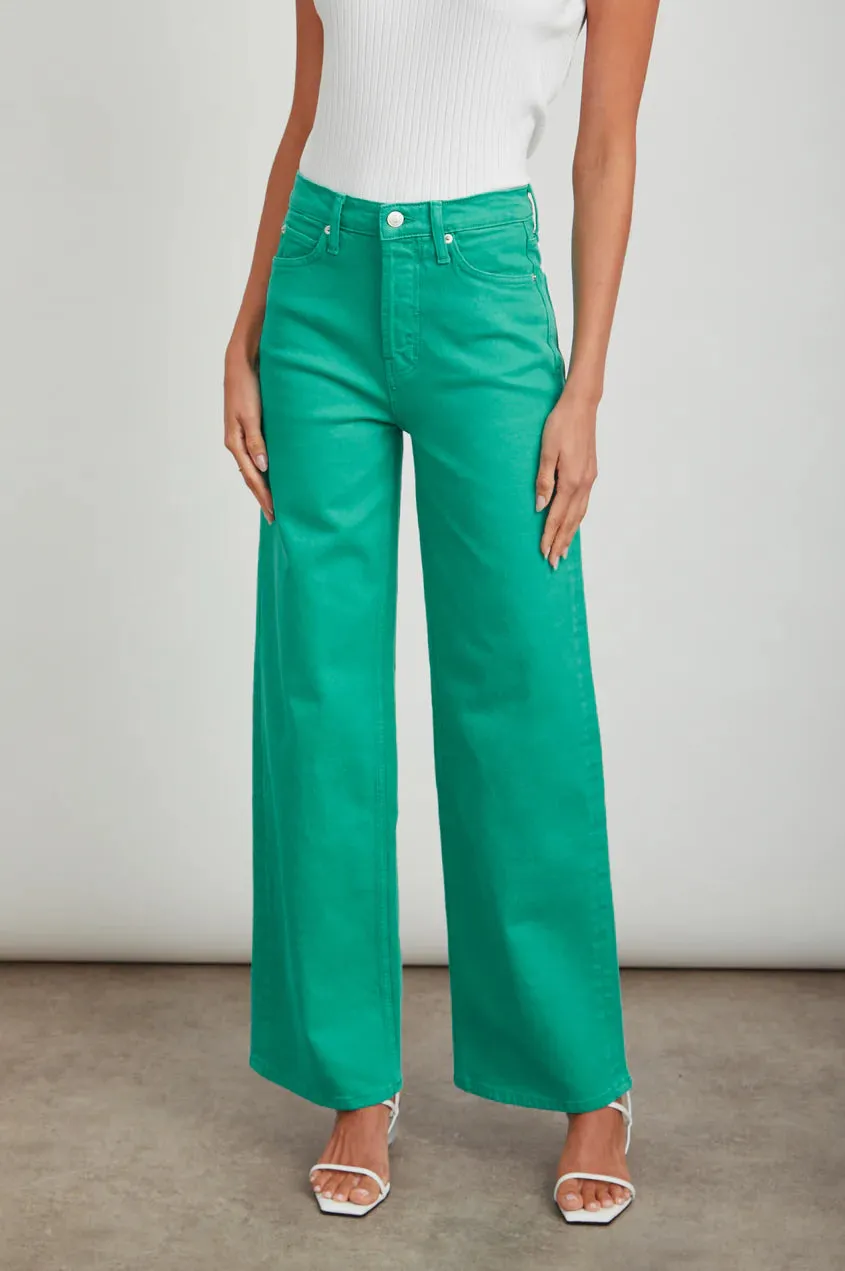 Rails - The Getty Wide Leg Jean - Emerald