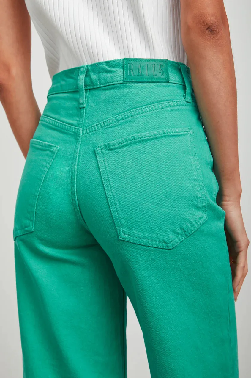 Rails - The Getty Wide Leg Jean - Emerald