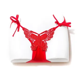 Red Butterfly Bikini Lingerie For Women
