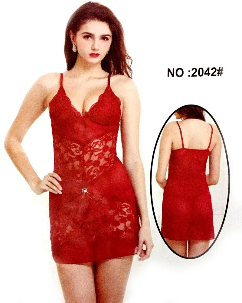Red Sexy Short Style Nighty – MN – 2042