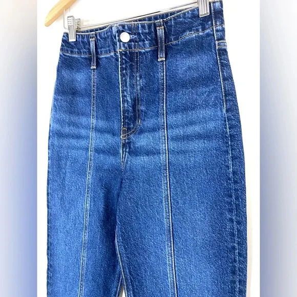 REFORMATION Women's Amie Seamed High Rise Straight Leg Jeans Sz 25