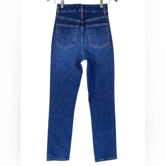 REFORMATION Women's Amie Seamed High Rise Straight Leg Jeans Sz 25