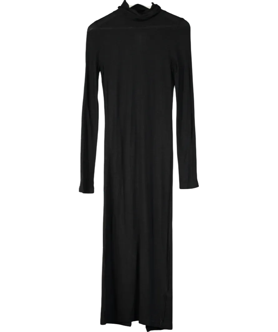 Remain Birger Christensen Black Long Sleeve Maxi Dress UK 10