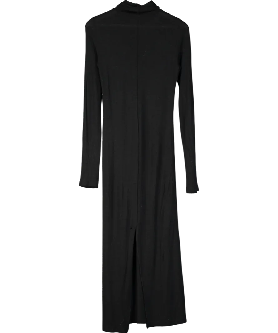Remain Birger Christensen Black Long Sleeve Maxi Dress UK 10