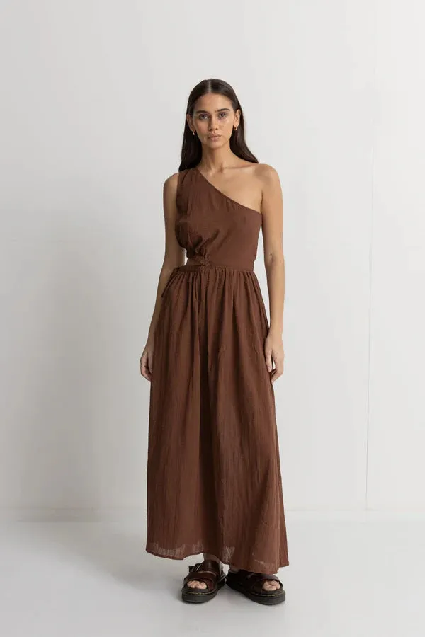 RHYTHM TYLER ONE SHOULDER MAXI DRESS