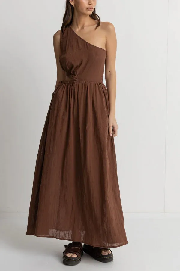 RHYTHM TYLER ONE SHOULDER MAXI DRESS
