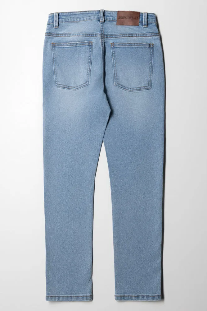 Ripped Denim Jeans Light Blue