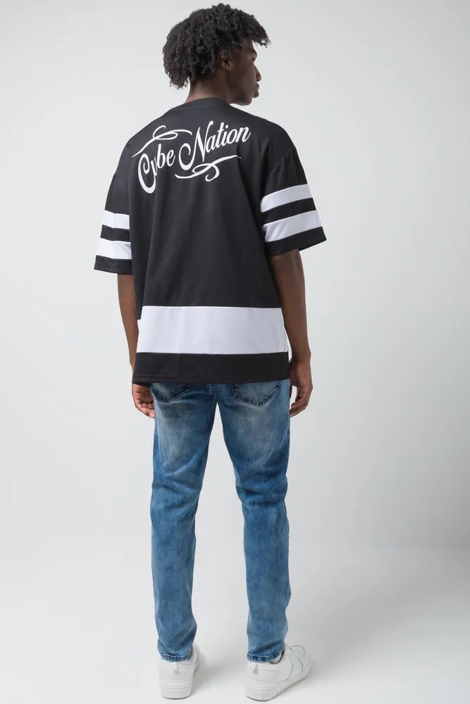 Ripped Skinny Denim Jeans Blue