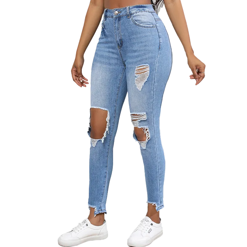 Ripped vintage jeans-D428 | Inspanda