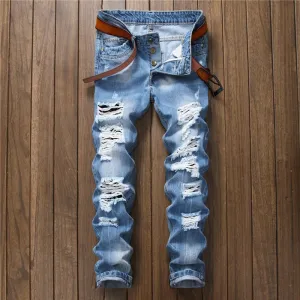 Ripped Washed Premium Denim