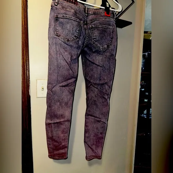 River Island Acid Wash Light Purple Skinny Jeans
