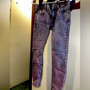 River Island Acid Wash Light Purple Skinny Jeans