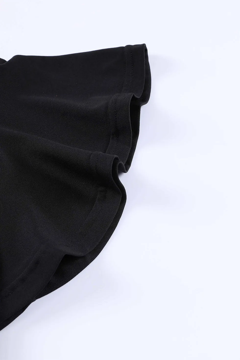 Robe midi portefeuille avec manches volantées et décolleté en V parfaite pour les événements chics