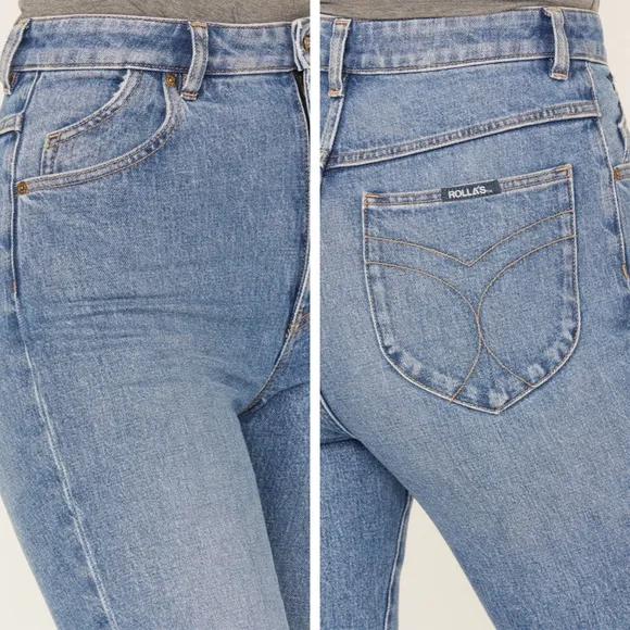 ROLLA'S - Dusters High Rise Straight Jeans - Medium Wash