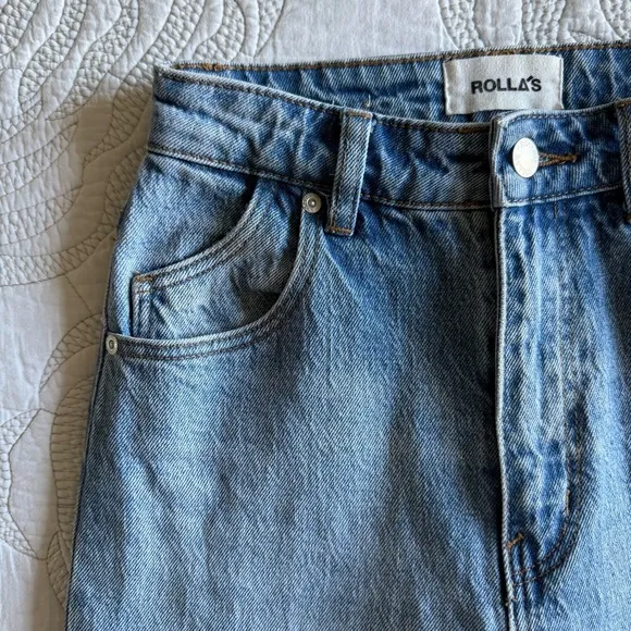 ROLLA'S - Dusters High Rise Straight Jeans - Medium Wash
