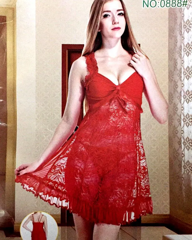 Romantic Short Nightwear For Women -  0888