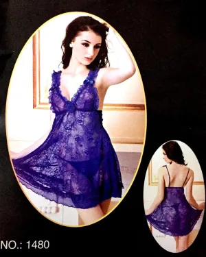 Romantic Short Nightwear For Women -  1480