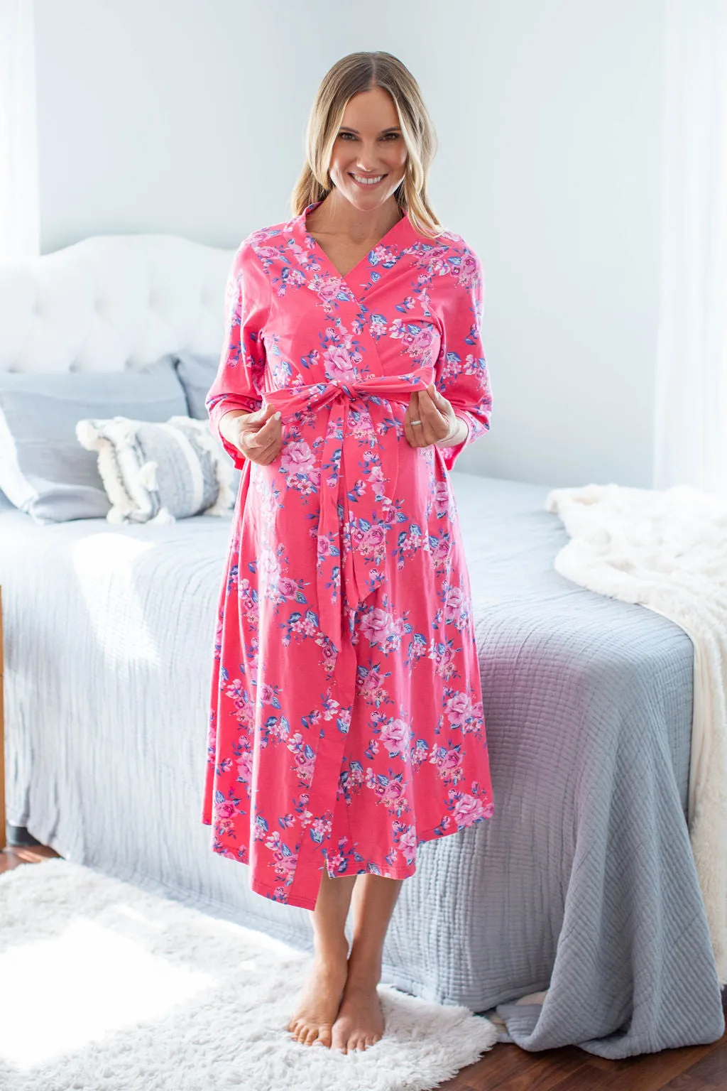 Rose Maternity / Nursing Robe