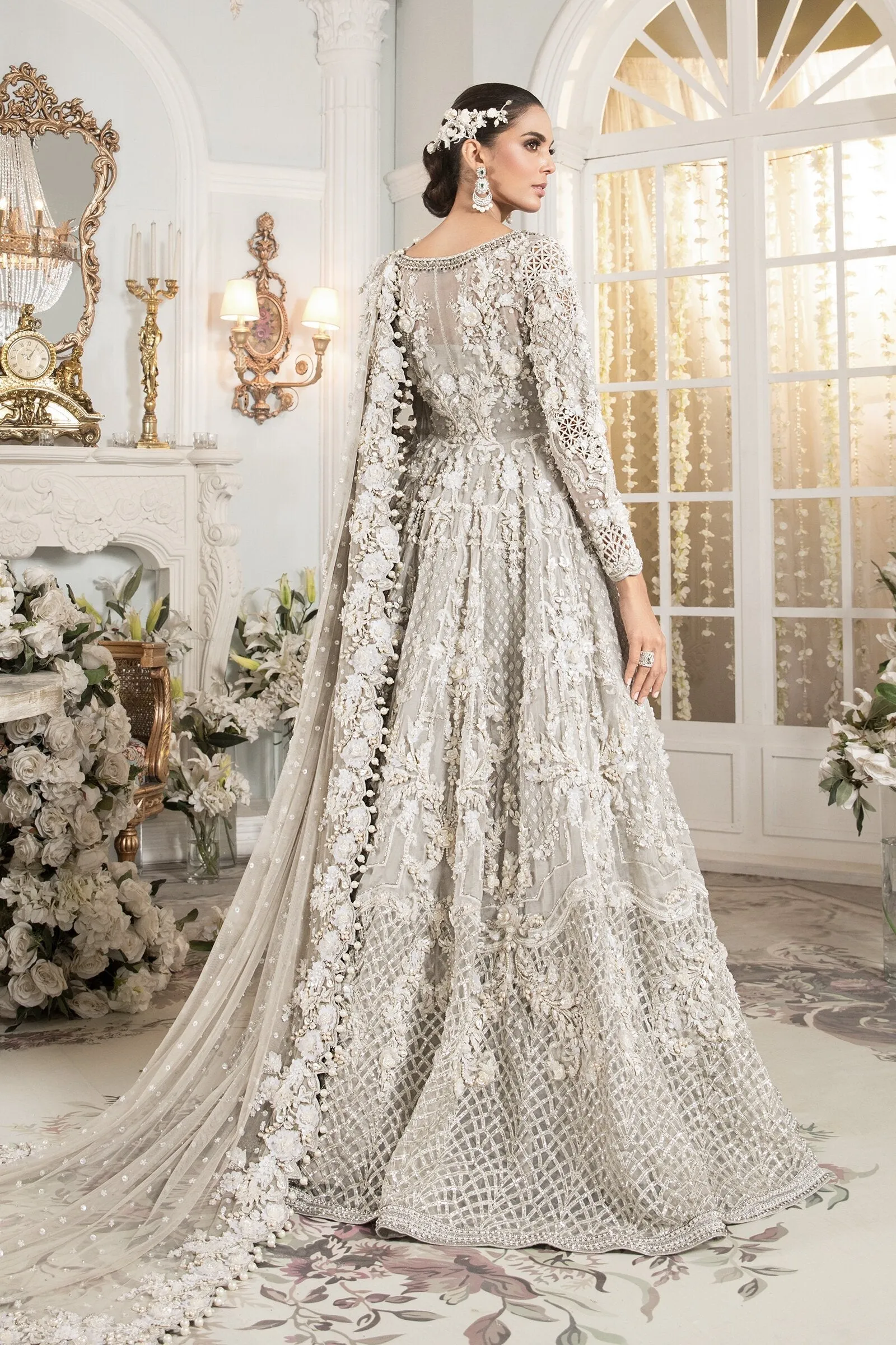 Royal Pakistani Maxi and Lehenga Bridal Dress #BS828